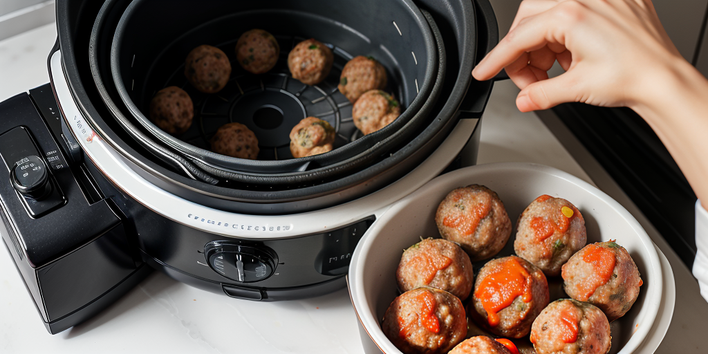 how long to cook frozen meatballs in air fryer