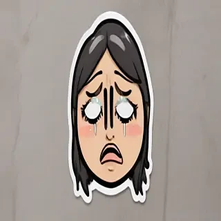 crying sticker