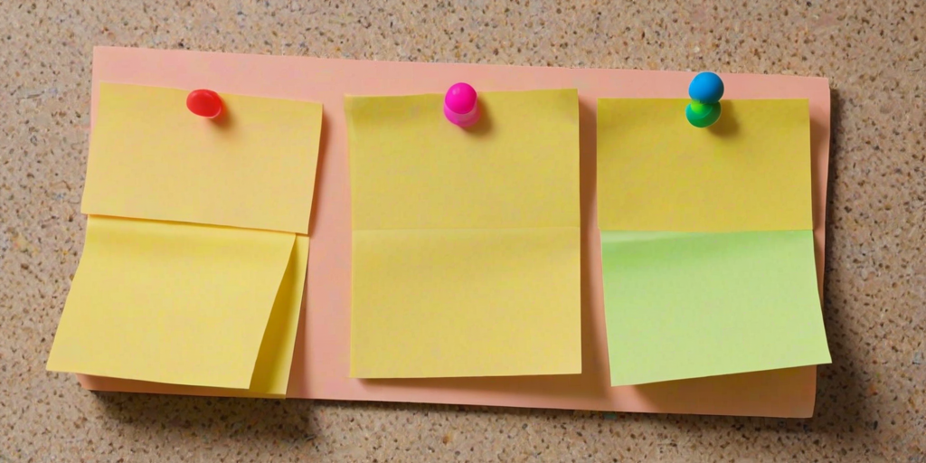 sticky note with transparent background