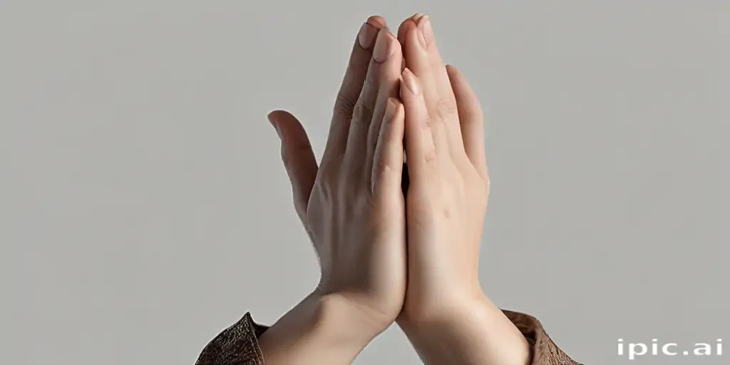 praying hands transparent background