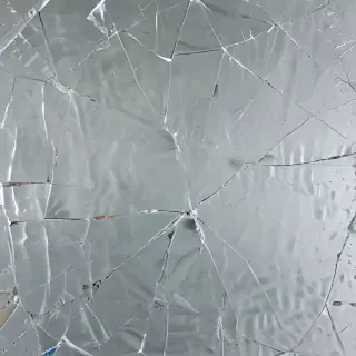 cracked glass transparent