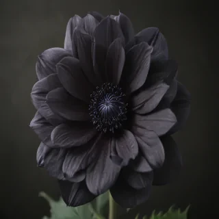 black flower