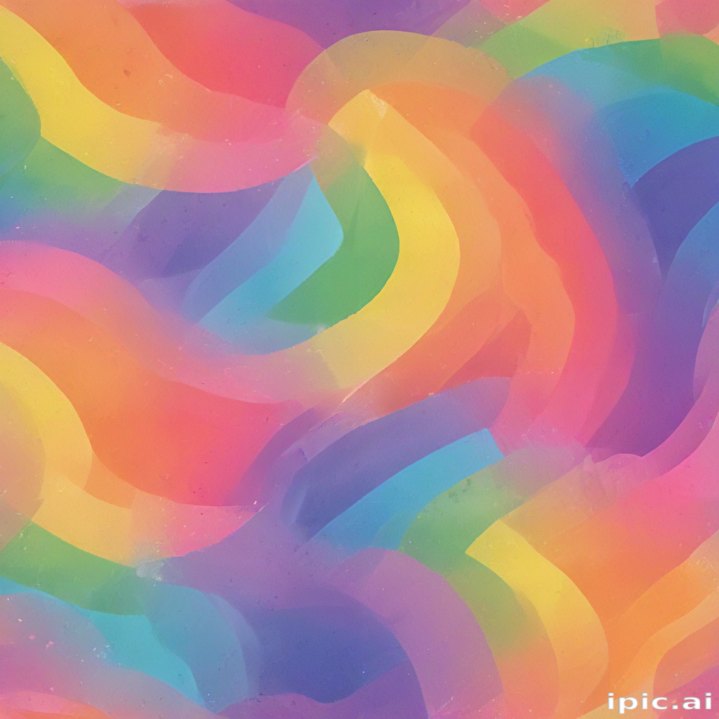 Vibrant Swirls of Colorful Waves in a Soft Abstract Background Design