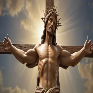 picture of jesus on cross