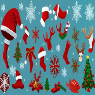 christmas reef clipart