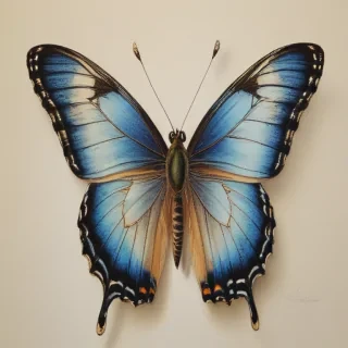drawing butterflies
