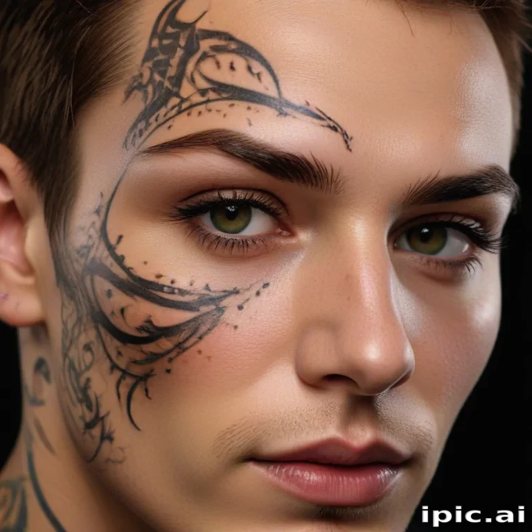 face tattoo png