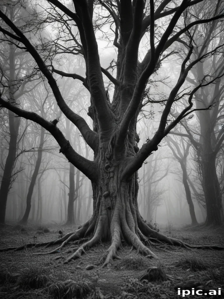 forest clipart black and white