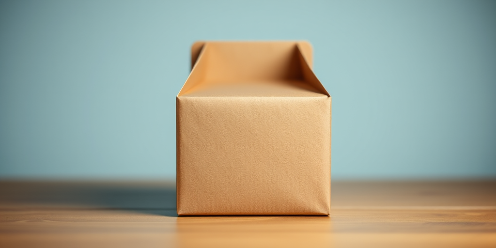 carton box, front view, soft lighting, shallow depth of field, 50mm lens, f/2.8, ISO 100, digital camera