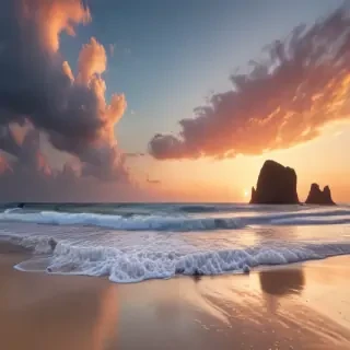 ios beach wallpaper