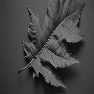 leaf images black and white