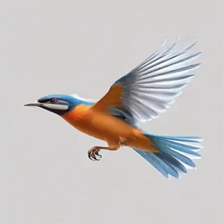 birds flying transparent background
