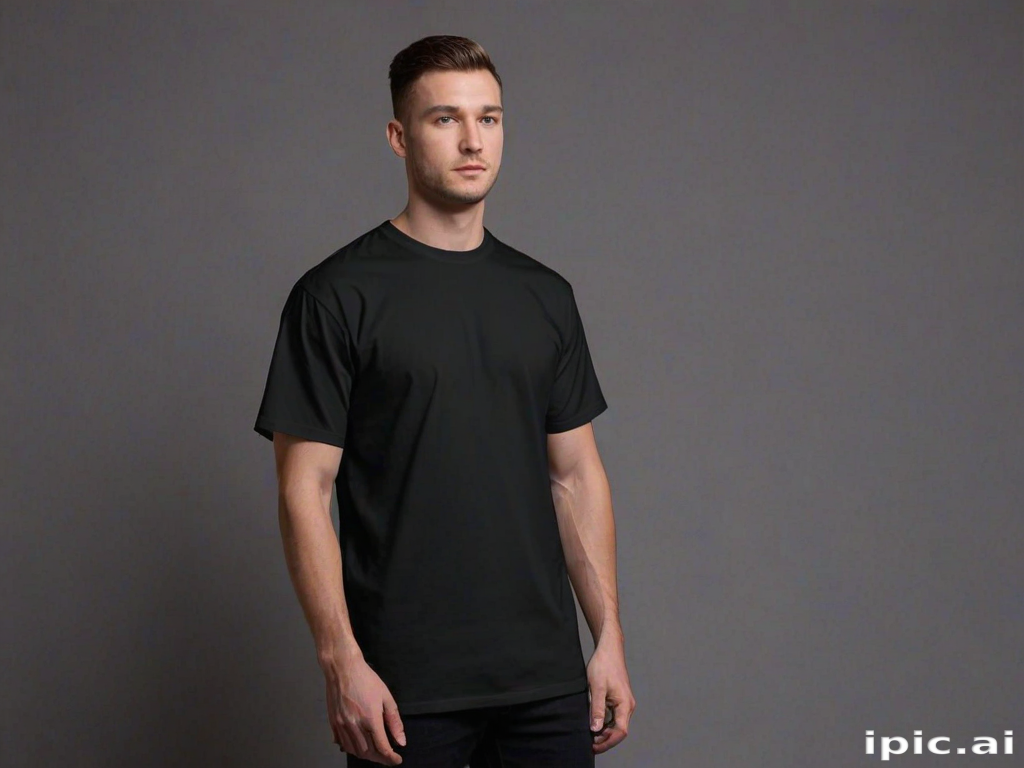 black mockup shirt