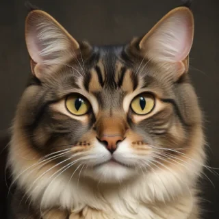 vintage cat drawing