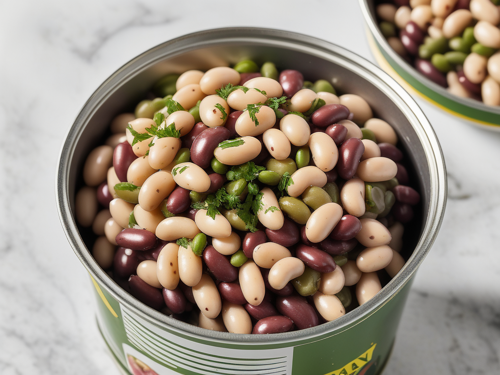 three bean salad in a can