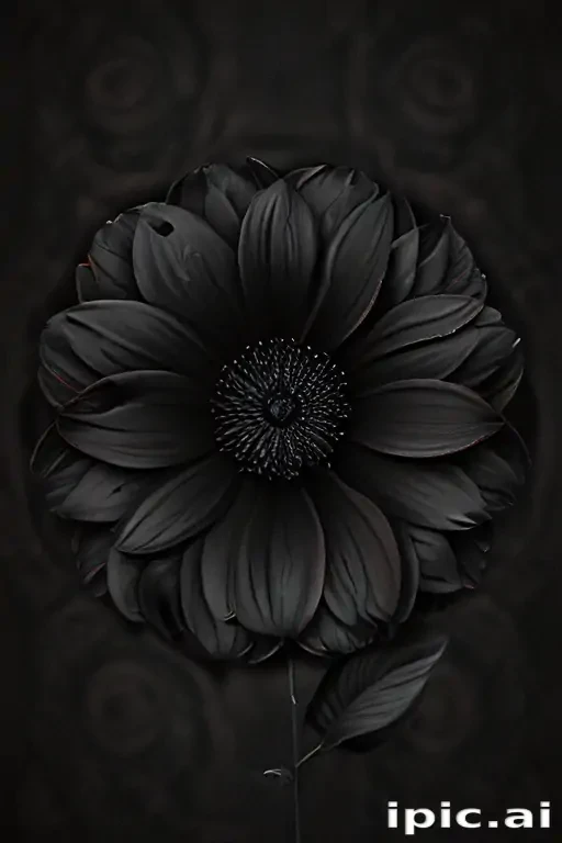 black flower