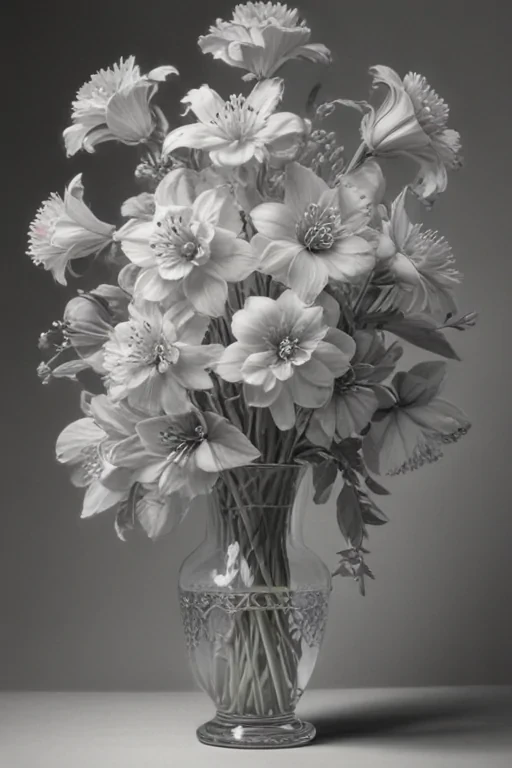 pencil drawing flowers