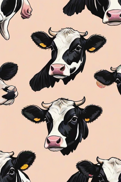 aesthetic cow print wallpaper
