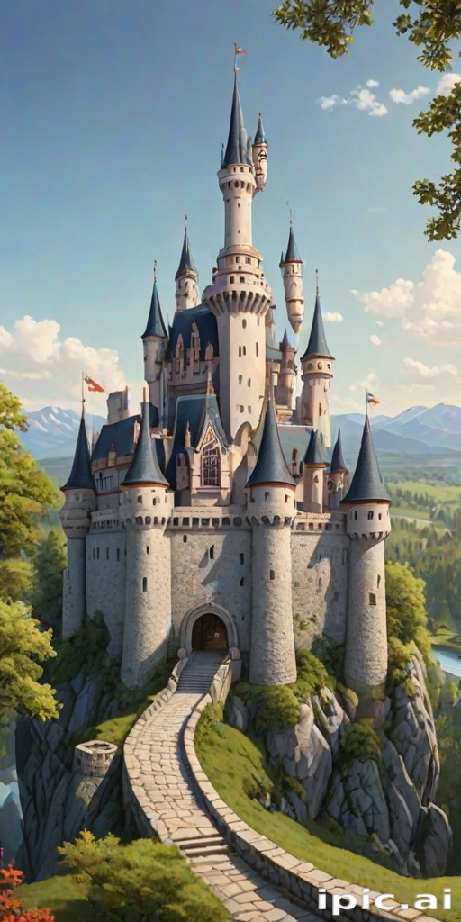 cartoon of castle