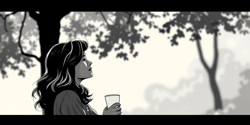 Create a vintage-style black and white illustration of a man and woman engaging in conversation, shot with a DSLR camera at ISO 400, f/2.8 aperture, 50mm lens, using a soft-focus effect and natural light to enhance the romantic ambiance.