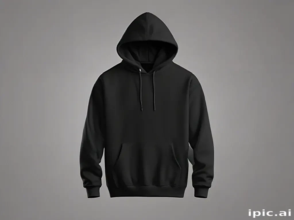 black hoodie mockup png