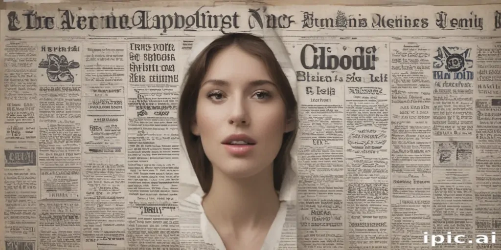 newspaper collage png