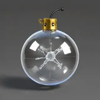 transparent bomb