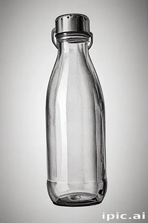 water bottle drawing