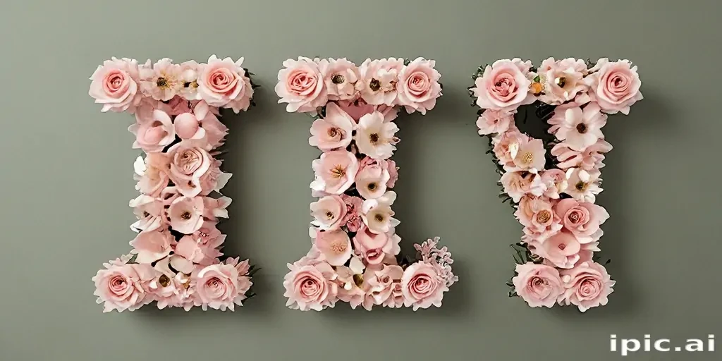floral letters