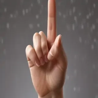 point finger png