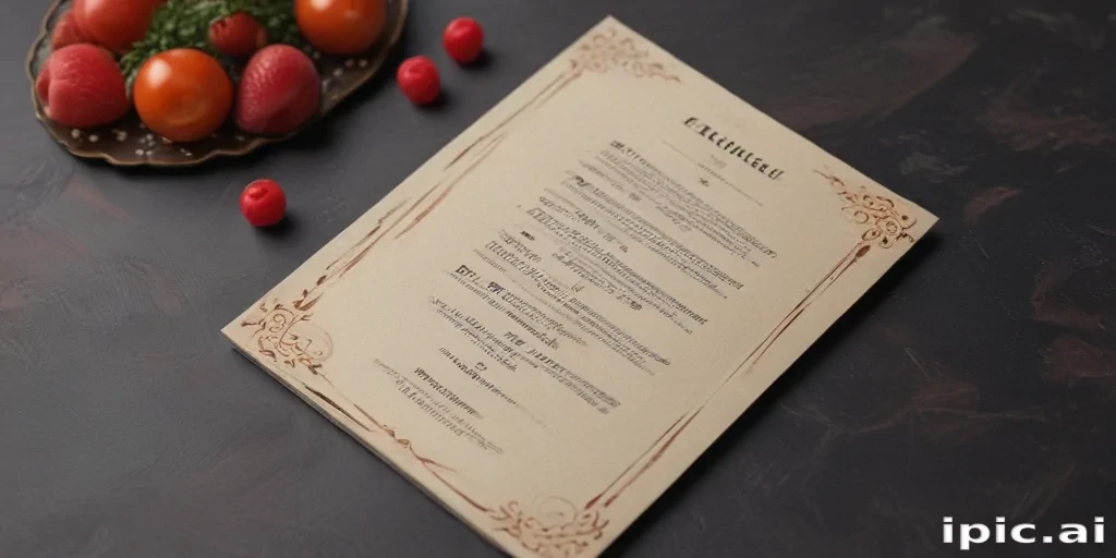 menu mockup free