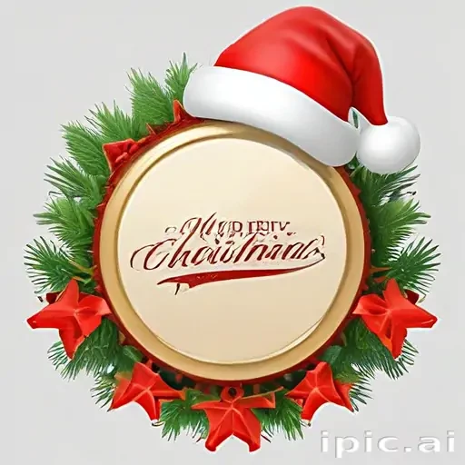 merry christmas clip art transparent background