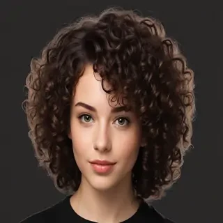 curly hair png