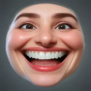 transparent happy face