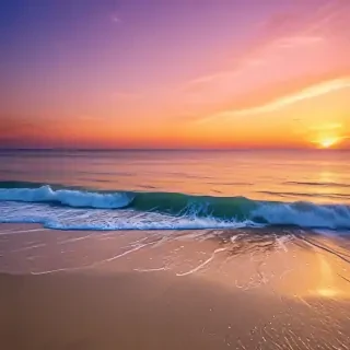beach background sunset
