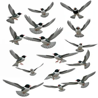 birds transparent background