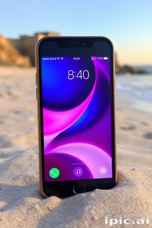 beach iphone