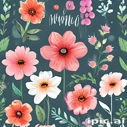 watercolor flowers clipart