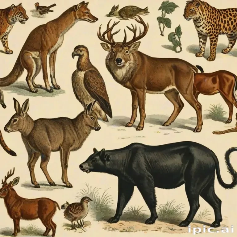 vintage illustrations animals