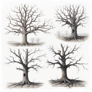 dead tree drawings