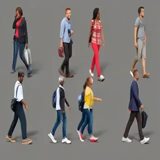 people walk png