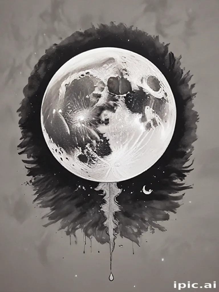 aesthetic moon drawings