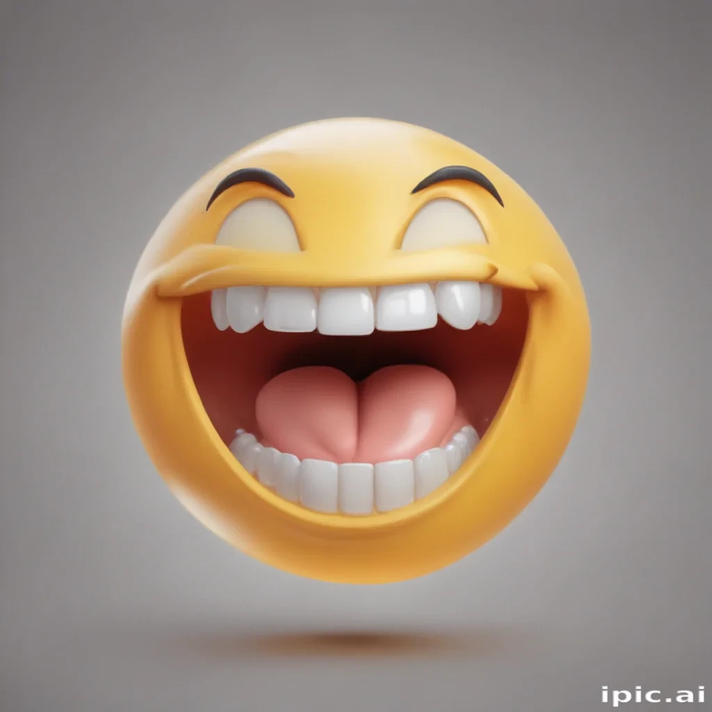 transparent laughing emoji