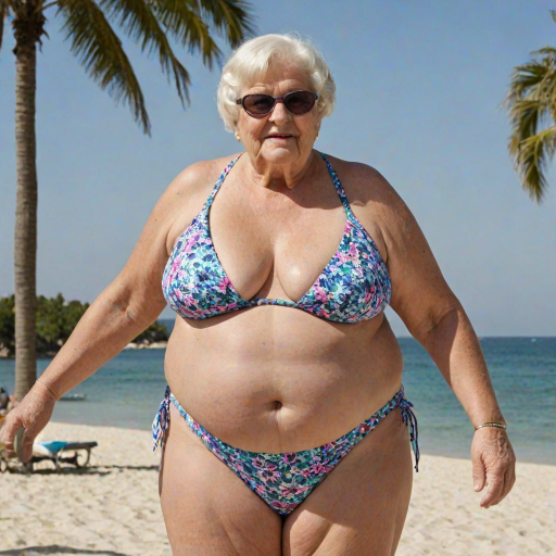 fat granny in bikini