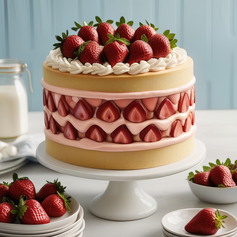 fresh strawberry filling for cake