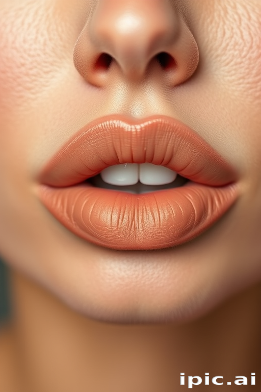 Sophisticated "Nude Suede" matte lip powder gives lips a velvety, soft-focus effect in a neutral tone, enhancing natural beauty for everyday elegance