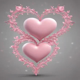 pink hearts png
