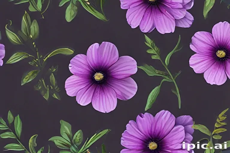 purple flowers png