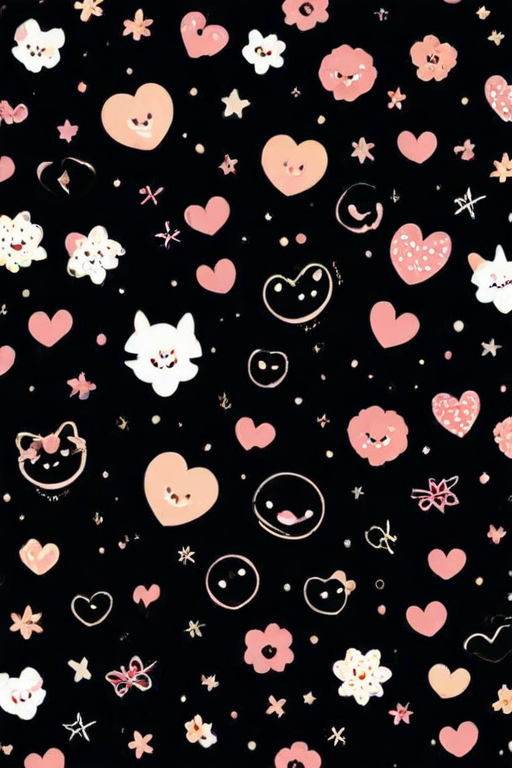 cute backgrounds black