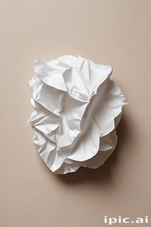 crumpled up paper